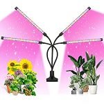 ANKACE LED Grow Light, Timing, 5 Dimmable Levels, Plant Grow Light for Indoor Plant with Full Spectrum & Red Blue