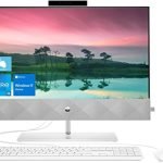 2022 Newest HP Pavilion All-in-One AIO Desktop Computer, 24" Full HD 1080P Touchscreen, Intel Core i5-11500T 6-Core Processor, 16GB RAM, 1TB PCIe SSD, HDMI, Webcam, Wi-Fi 5, Windows 11 Home, White