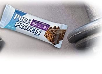 Pure Protein Bars, High Protein, Nutritious Snacks to Support Energy, Low Sugar, Gluten Free, Chewy Chocolate Chip, 1.76 Oz (Pack of 12)