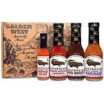 A Taste of Australia Gourmet Gift Set ? All Natural Gourmet Sauces in a Handsome Golden West Gift Box