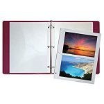 50 Count Photo Mounting Sheets, 11 x 9 Inches, Double-Sided, 3-Hole Punched, by Better Office Products, Refill Photo