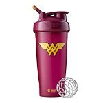 BlenderBottle Justice League Classic Shaker Bottle Perfect for Protein Shakes and Pre Workout, 28 Ounce, Wonder Woman
