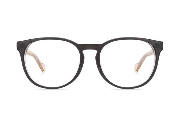 Black Full Rim Round Eyeglasses P133